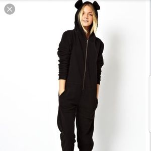 Asos petite black onsie